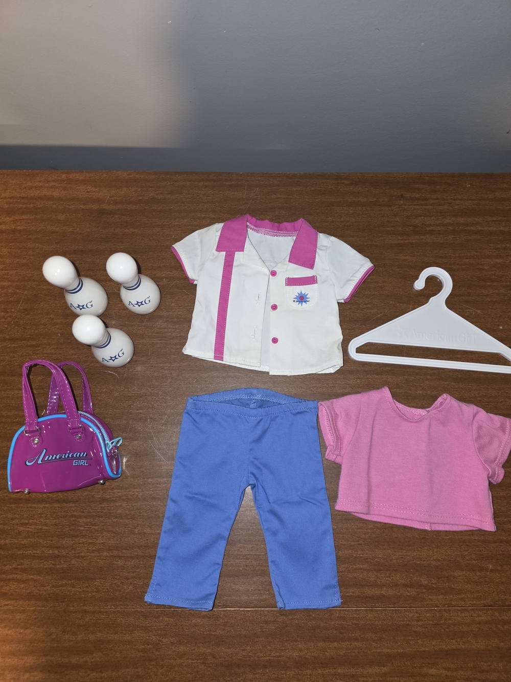 American Girl doll bowling outfit